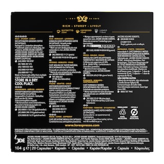 LOR | Κάψουλες Καφέ Espresso Ristretto Decaf 20x5.2g