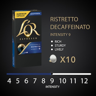 LOR | Κάψουλες Καφέ Espresso Ristretto Decaf 10x5.2g