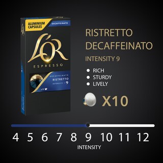 LOR | Κάψουλες Καφέ Espresso Ristretto Decaf 10x5.2g