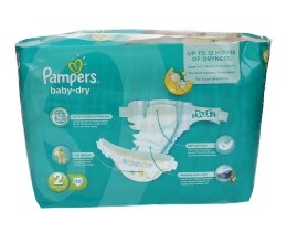 PAMPERS | BABY DRY | ΠΑΝΕΣ ΜΩΡΟΥ MINI Νο 2 32 ΤΕΜ