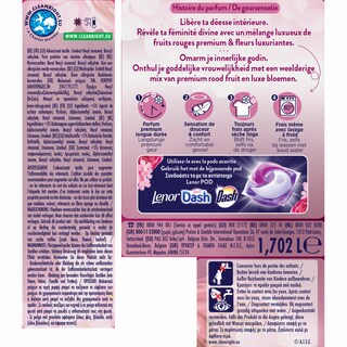 LENOR | Συμπυκνωμένο Μαλακτικό Divine Ruby Jasmine 74 Μεζούρες
