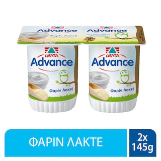 ADVANCE | Επιδόρπιο Γιαουρτιού Φαρίν Λακτέ Παιδικό 2x145g