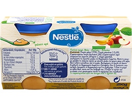 NESTLE | Παιδική Τροφή Μήλο Βερίκοκο Μπανάνα 2x125g
