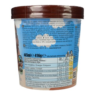 BEN & JERRY'S | Παγωτό Blondie Brownie Core 465 ml