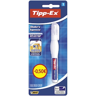 TIPPEX | Διορθωτικό Στυλό Shake'n Squeeze 1 Τεμάχιο Εκπτ. 0.5E