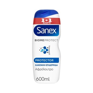 SANEX | Αφρόλουτρο Protector  600ml 1+1 Δώρο