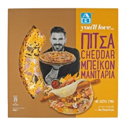 ΑΒ YOU'LL LOVE | Πίτσα Cheddar Μπέικον Μανιτάρια 445g