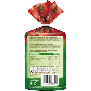 WELLY | RICE WAFFERS WITH TOMATOES & BASIL 90GR -0.50EURO