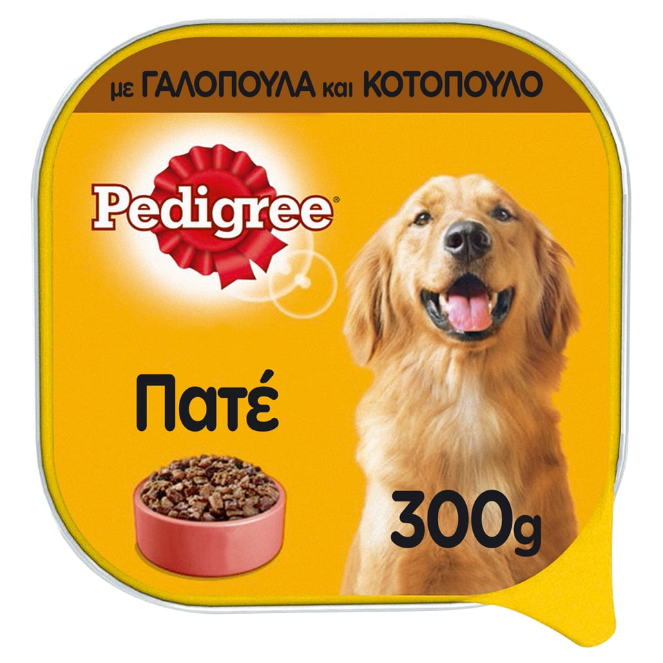 PEDIGREE Σκυλοτροφή Σε Κονσέρβα Γαλοπούλα Κοτόπουλο 300 gr