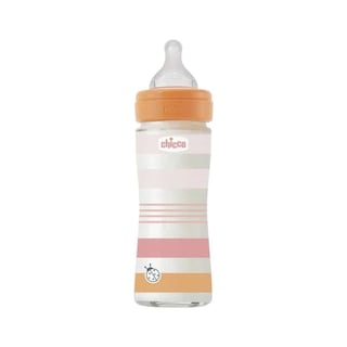 CHICCO | Μπιμπερό Γυάλινο Well Being Anti-Colic 0m+ Ροζ 240ml