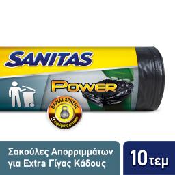 SANITAS | Garbage Bags Power Gigantic 160L 10 Pieces