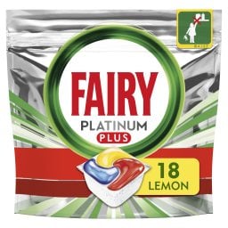 FAIRY | Κάψουλες Πλυντηρίου Πιάτων All in 1 Platinum Plus Λεμόνι 18 Τεμάχια