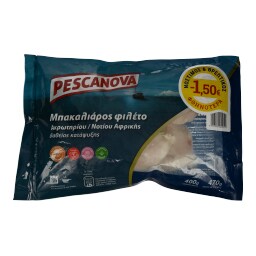 PESCANOVA | Μπακαλιάρος Φιλέτο Κατεψυγμένος 400gr Έκπτωση 1.5Ε