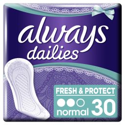 ALWAYS | Σερβιετάκια Dailies Fresh & Protect Normal 30 Τεμάχια