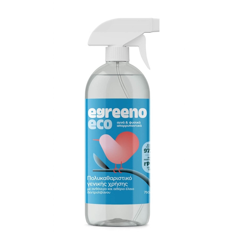 EGREENO Spray Καθαρισμού Eco Αιθέρια Έλαια 750ml