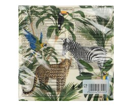 DECORATA | Χαρτοπετσέτες 3 Φύλλα Tropical Jungle 20 Τεμάχια