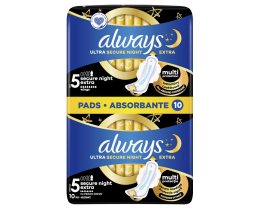 ALWAYS | Σερβιέτες Ultra Secure Night Extra 10 Τεμάχια