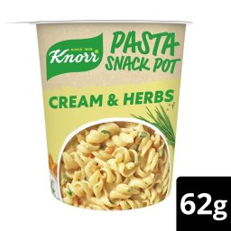 KNORR | Ζυμαρικά Snack Pot Cream & Herbs 62g Έκπτωση 20%