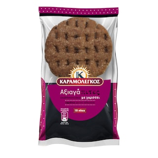 ΚΑΡΑΜΟΛΕΓΚΟΣ | Πίτες Αξιαγάπιτες Σουβλακοπιτάκια Χαρούπι 450g