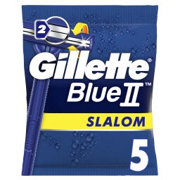 GILLETTE | BLUE II SLALOM | ΞΥΡΙΣΤΙΚΗ ΜΗΧΑΝΗ ΜΙΑΣ ΧΡΗΣΗΣ Μηχανή Μιας Χρήσης Slalom 5 Τεμάχια