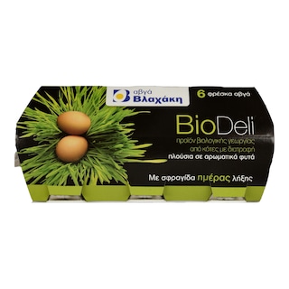 ΒΛΑΧΑΚΗΣ | Αυγά Biodeli Βιολογικά Medium 6 Τεμάχια