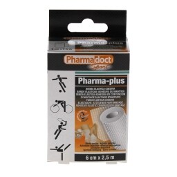 PHARMADOCT | BANDAGE WHITE COHESIVE 6CMX2.5M 1PCS