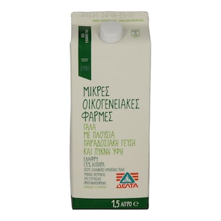 ΜΙΚΡΕΣ ΟΙΚΟΓΕΝΕΙΑΚΕΣ ΦΑΡΜΕΣ | ΓΑΛΑ ΥΨΗΛΗΣ ΠΑΣΤΕΡΙΩΣΗΣ ΕΛΑΦΡΥ 1, 5 LT 200GR ΔΩΡΟ