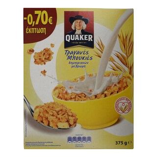 QUAKER | Δημητριακά Τραγανές Μπουκιές Βρώμη 375gr