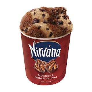NIRVANA | Παγωτό Brownies & Salted Caramel 302g
