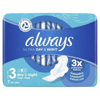 ALWAYS | Σερβιέτες Ultra Night Μέγεθος 3 7 Τεμάχια