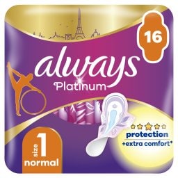 ALWAYS | Sanitary Pads Platinum Ultra Normal 16 Pieces