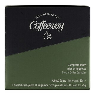 COFFEE WAY | COFFEEWAY NSPRSO CAP 100% ARABICA 10X5G