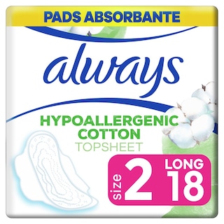 ALWAYS | Σερβιέτες Cotton Protection Ultra Long Μέγεθος 2 18 Τεμάχια