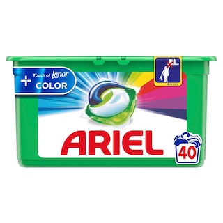 ARIEL | Kάψουλες Πλυντηρίου Ρούχων Allin1 Pods Touch of Lenor Color 40 Τεμάχια