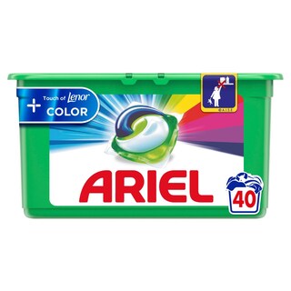ARIEL | Kάψουλες Πλυντηρίου Ρούχων Allin1 Pods Touch of Lenor Color 40 Τεμάχια