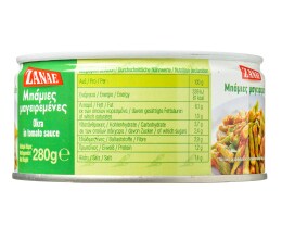 ΖΑΝΑΕ | ΕΤΟΙΜΟ ΦΑΓΗΤΟ ΣΕ ΚΟΝΣΕΡΒΑ ΜΠΑΜΙΕΣ ΛΑΔΕΡΕΣ 280 GR