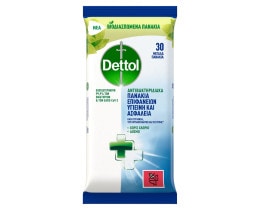 DETTOL | Πανάκια Καθαρισμού Επιφανειών 30 Τεμάχια