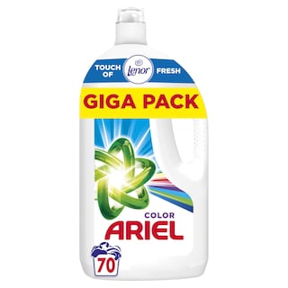 ARIEL | Υγρό Πλυντηρίου Ρούχων Touch of Lenor Color 70 Μεζούρες