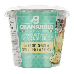 GRANAROLO | ΓΙΑΟΥΡΤΙ ΕΠΙΔΟΡΠΙΟ ΒΑΝΙΛΙΑ & ΛΙΝΑΡΟΣΠΟΡΟ 250 GR