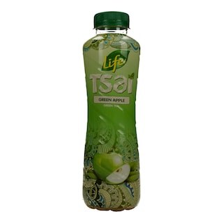 LIFE | ICE TEA ΠΡΑΣΙΝΟ ΤΣΑΪ ΚΑΙ ΠΡΑΣΙΝΟ ΜΗΛΟ ΦΙΑΛΗ 500 ML