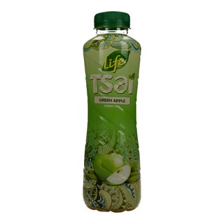 LIFE | ICE TEA ΠΡΑΣΙΝΟ ΤΣΑΪ ΚΑΙ ΠΡΑΣΙΝΟ ΜΗΛΟ ΦΙΑΛΗ 500 ML