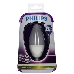 PHILIPS | LAMP LED 4-25W E14 ΚΕΡΙ ΜΑΤ 1PCS