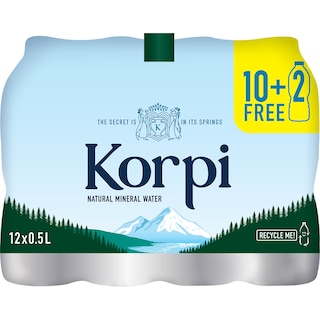 ΚΟΡΠΗ | Νερό Φυσικό Μεταλλικό 12x500ml 10+2 Δώρο