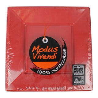 - | ΠΙΑΤΑ ΠΛΑΣΤΙΚΑ ΤΕΤΡΑΓΩΝΑ ΚΟΚΚΙΝΑ 18 CM 8 ΤΕΜ