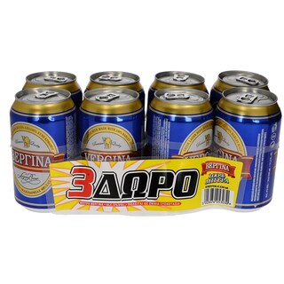 ΒΕΡΓΙΝΑ | ΜΠYΡΑ ΚΟΥΤΙ 8 X 330 ML ΠΡΟΣΦΟΡΑ 5 + 3 ΔΩΡΟ