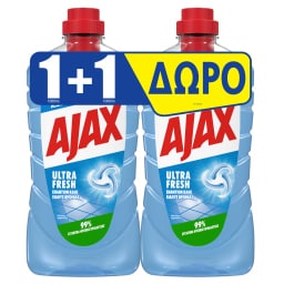 AJAX | Υγρό Καθαρισμού Ultra Fresh 1lt 1+1 Δώρο
