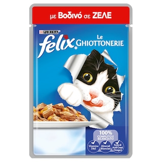 FELIX | Γατοτροφή AGAIL Βοδινό σε Ζελέ 100g