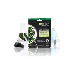 GARNIER | Υφασμάτινη Μάσκα Pure Charcoal Αποτοξίνωσης 28g
