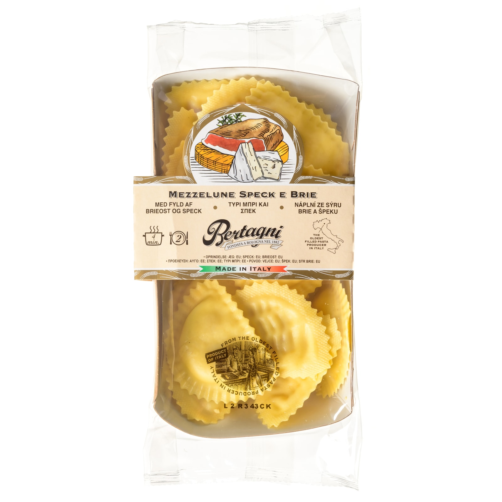 BERTAGNI Φρέσκα Ζυμαρικά Μπρι και Σπεκ 250g