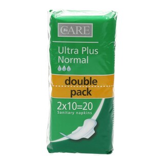 CARE | ΣΕΡΒΙΕΤΕΣ ULTRA PLUS NORMAL DUO 20 ΤΕΜ